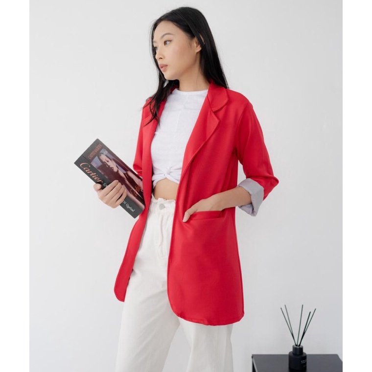 HEMAT PROMO BLAZER WANITA KOREA BLAZER KOREA SET PANJANG FORMAL MURAH BLEZER WANITA KOREA BLEZER KEK