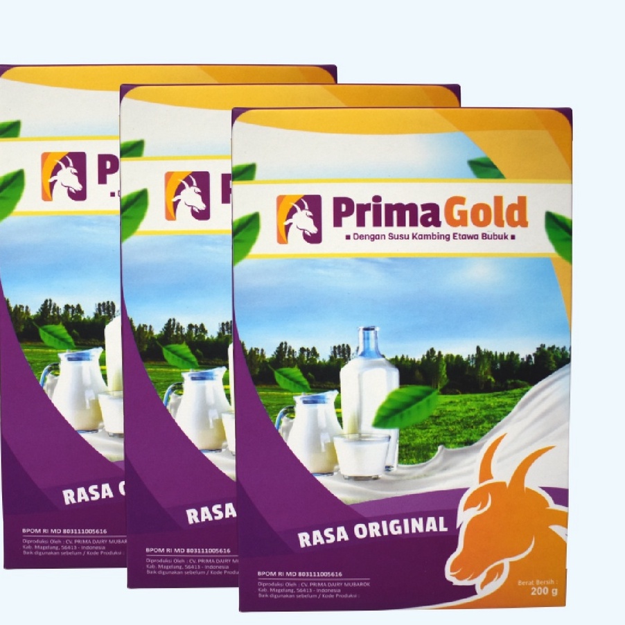 

COD NEWPRODUCT paket 4 box susu prima gold susu kambing etawa asli