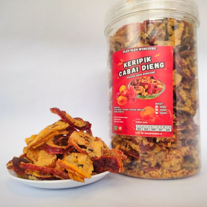 

KERIPIK CABAI DIENG KEMASAN TOPLES 1000ML