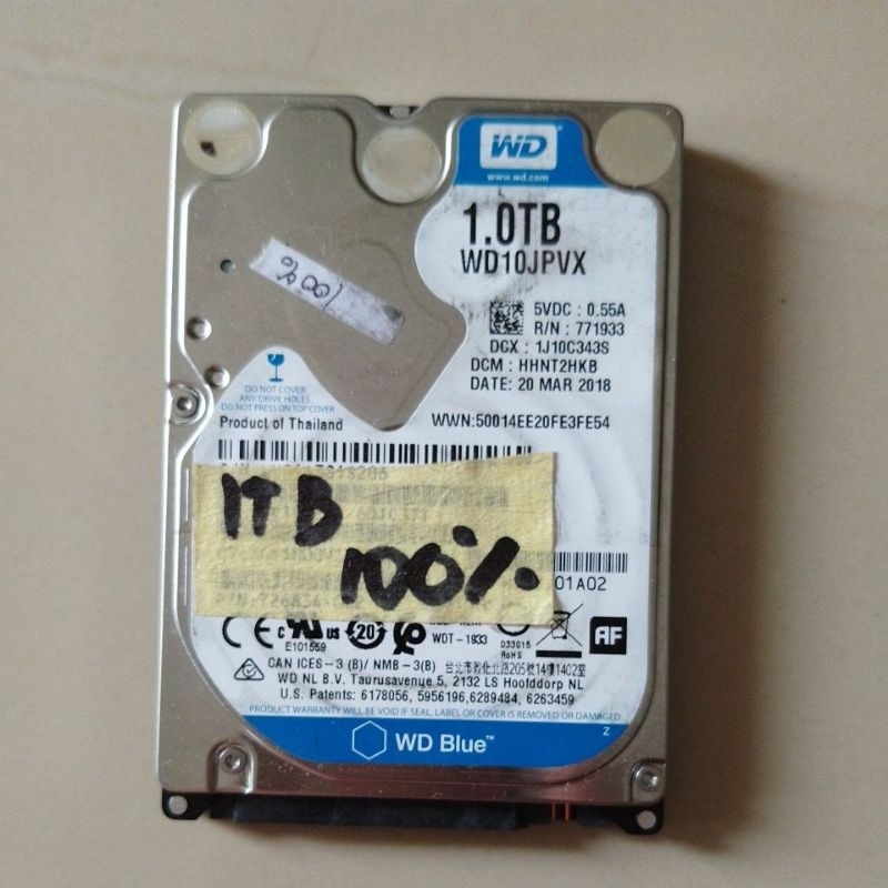 hdd hardisk laptop seagate 1tb 1tera 2.5inch sentinel 100%