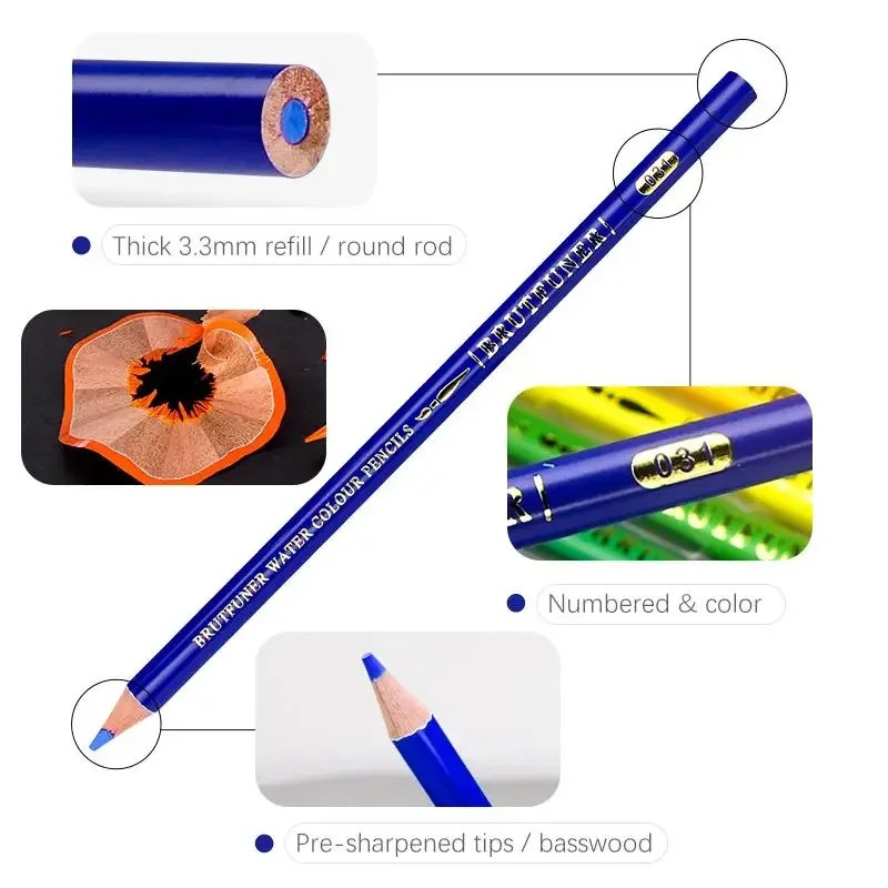 

mg Brutfuner Pensil Warna Painting Oil Pencil Artist Color Set 260