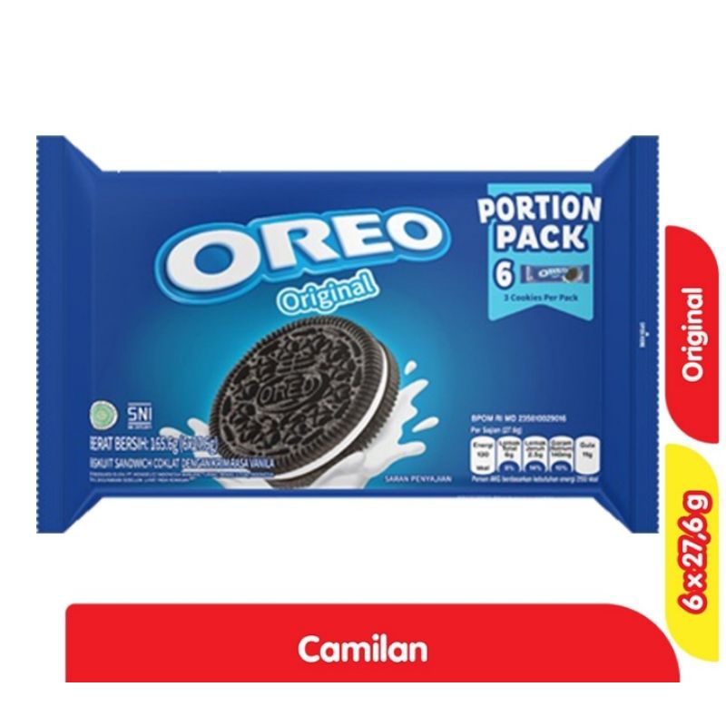 

OREO Biskuit Sandwich Vanilla 6 x 27,6 g