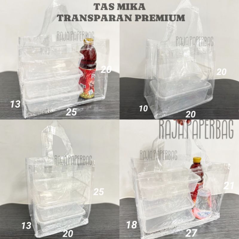 

TAS SOUVENIR MIKA TRANSPARAN BENING PREMIUM goodie bag hampers souvenir ultah