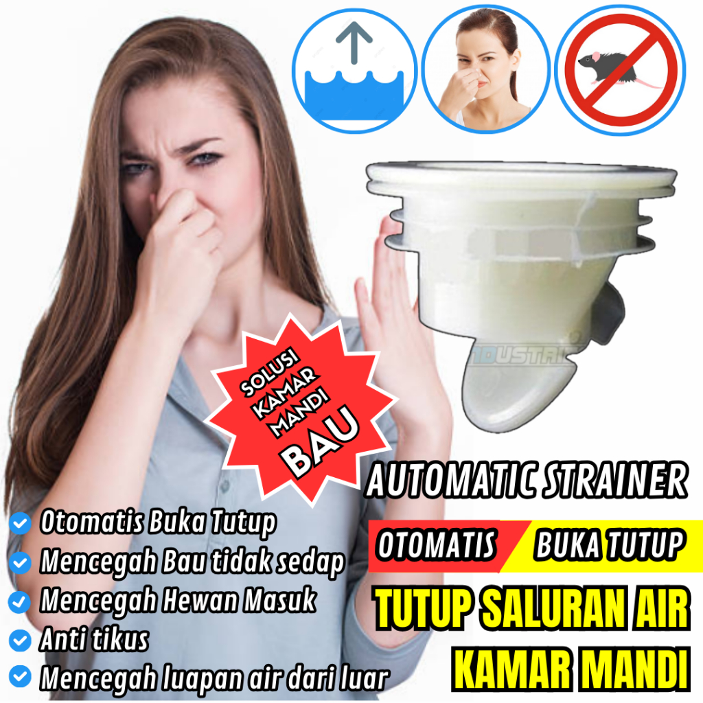 Katup Otomatis Cegah Bau Tak Sedap Drainase Saluran Air Kamar mandi