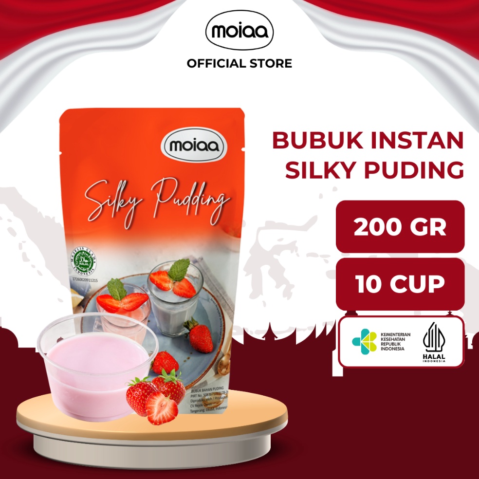 

PROMO ALE MOIAA Premix Silky Pudding 2 gram Bubuk Moiaa Instan 19 Varian Rasa Makanan Instant