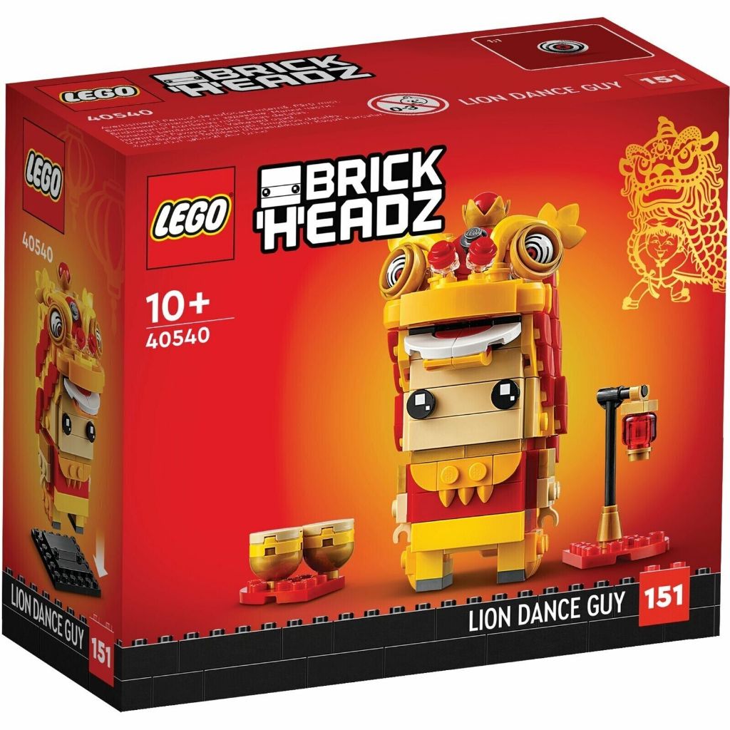LEGO BrickHeadz - 40540 Lion Dance Guy Set Building Toy Disney Chinese New Year Lunar Festival Creat