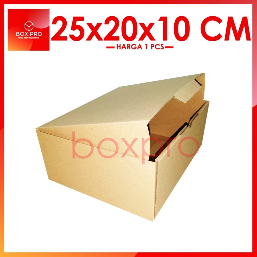 

Kardus Dus uk 25x20x10 cm (ECER) Die Cut Box Kotak Packing Aksesoris B