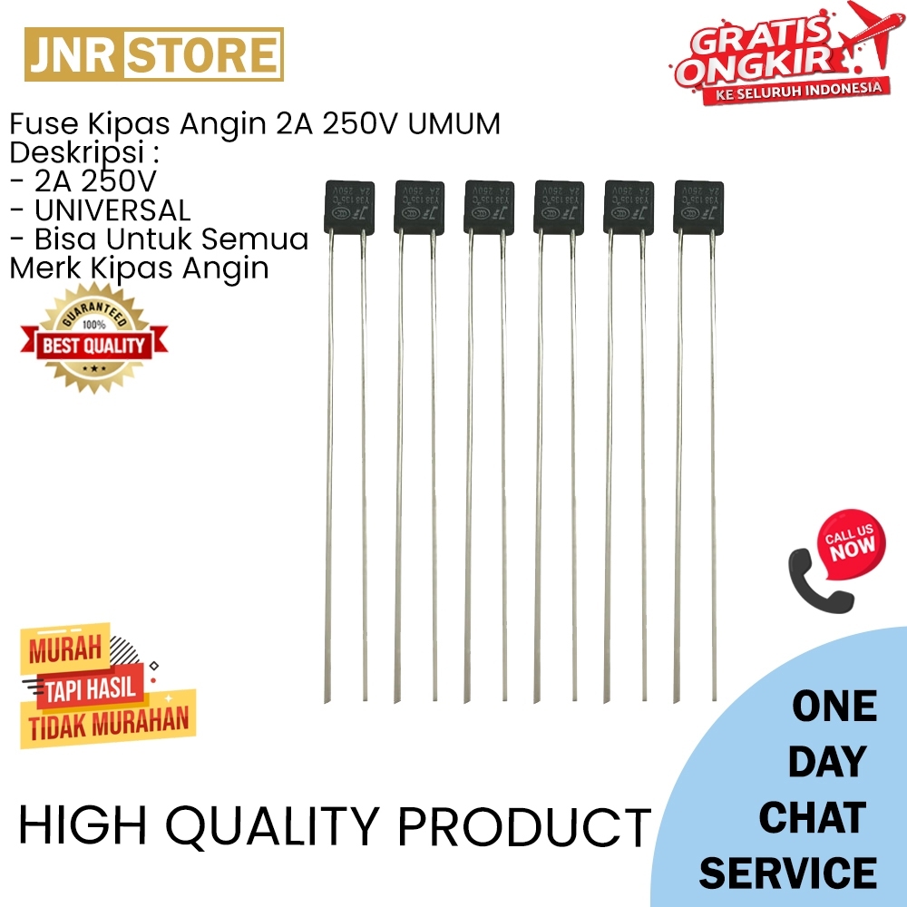 Sekring Thermofuse Termofuse Fuse Kipas Angin Thermal Fuse 250V 2A 115 C 125 C 130 C 135 C 145 C 150