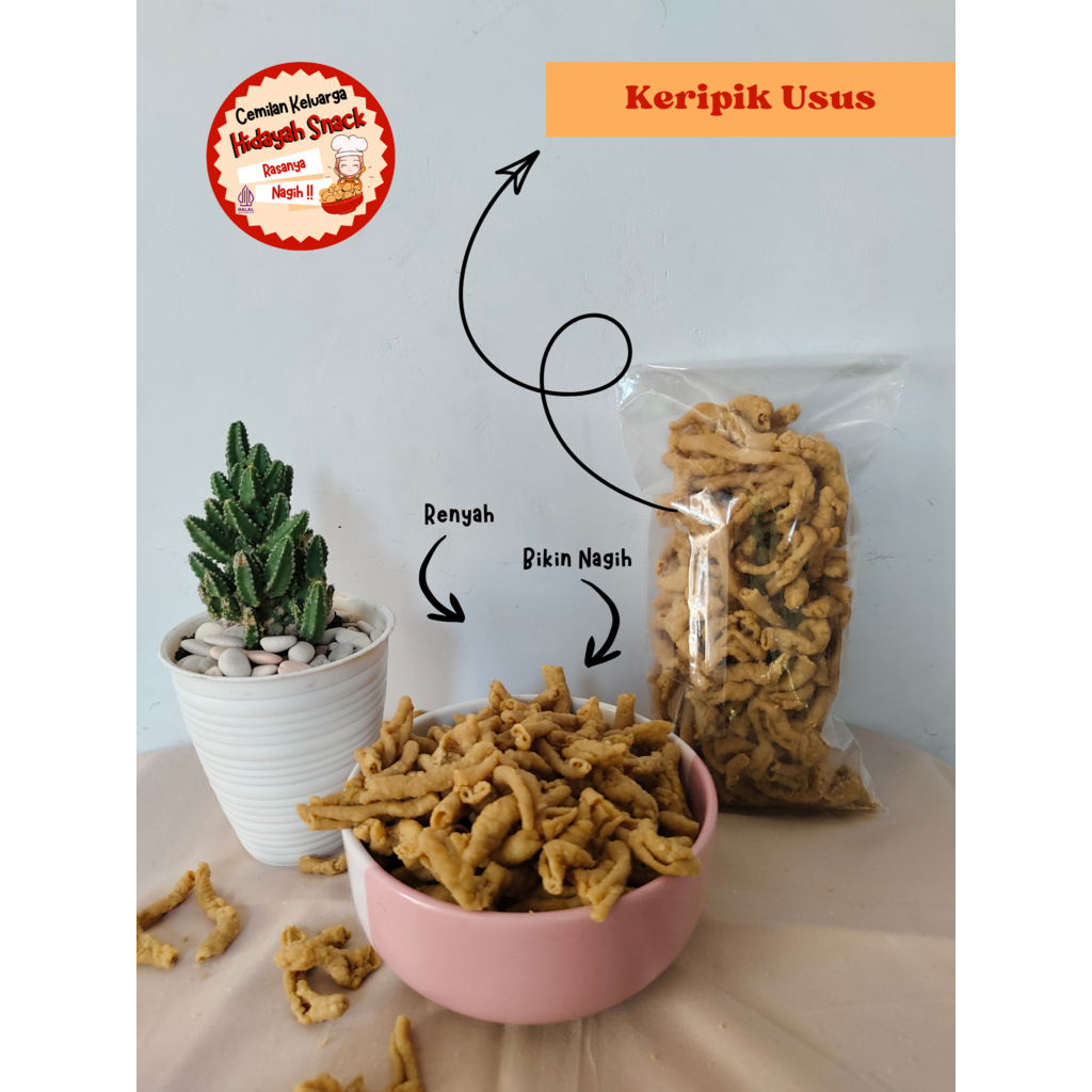 

PROMO!!! Keripik Usus Ayam Super 1kg enak gurih renyah , TERMURAAH.