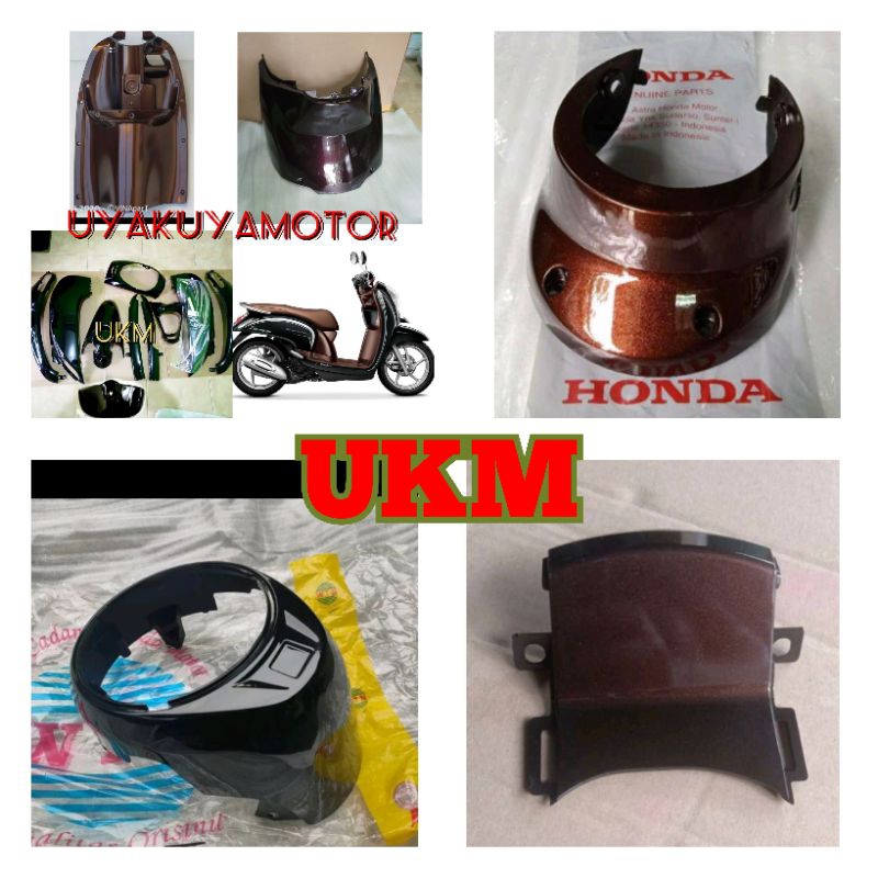 cover halus scoopy fi hitam coklat stylist 2015-2016