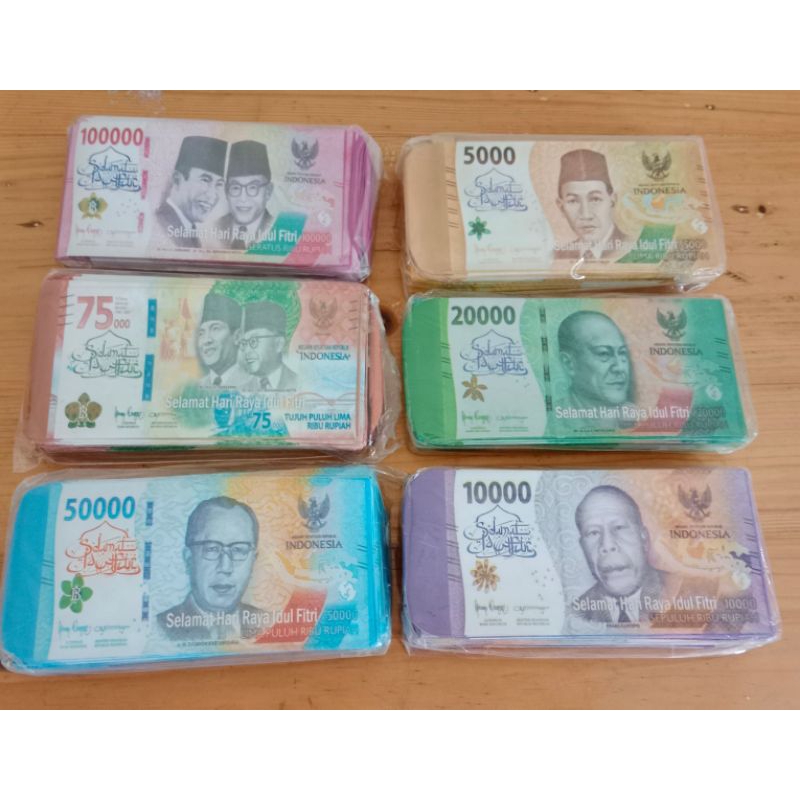 

50 Lembar...Amplop Lebaran Motip Uang Mainan Jumbo