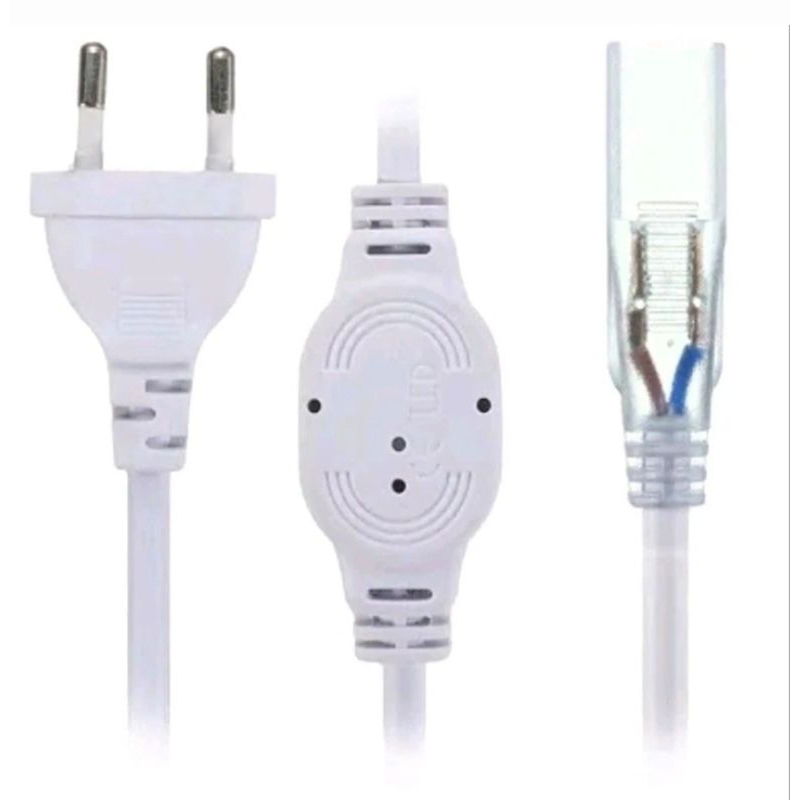 Kabel colokan Socket Lampu NEON FLEX lampu led SMD 8 amper input 220 volt Sambungan colokan kabel la