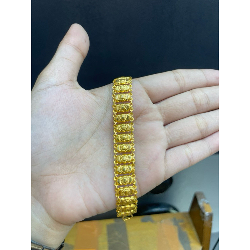 gelang rantai dubai emas muda kadar 300%/6k