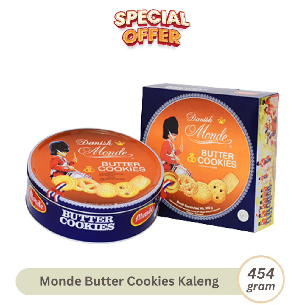 

Monde Butter Cookies 454gr Kukis Mentega Biscuit Kemasan Kaleng