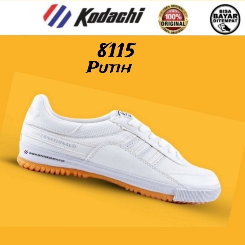 PROMO TERBARU KODACHI SEPATU CAPUNG BADMINTON JOGING LARI COWOK ORIGINAL KODACI 8115 PUTIH TALI