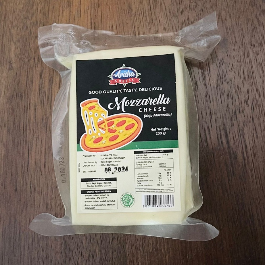 

1111 Arisha Keju Mozzarella Cheese Keju 2gr