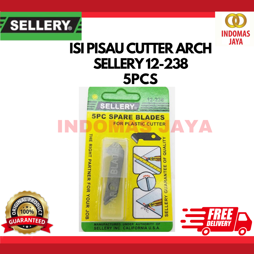 

ISI PISAU CUTTER ARCH SELLERY 12-238 5PCS
