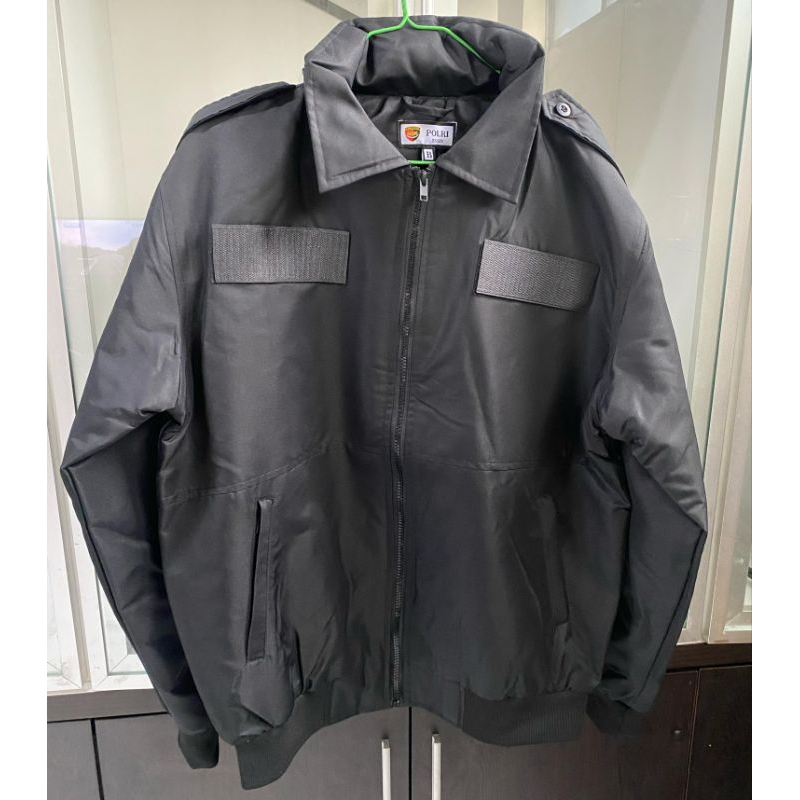 JAKET HITAM ASLI JATAH POLRI / JAKET ORIGINAL POLRI
