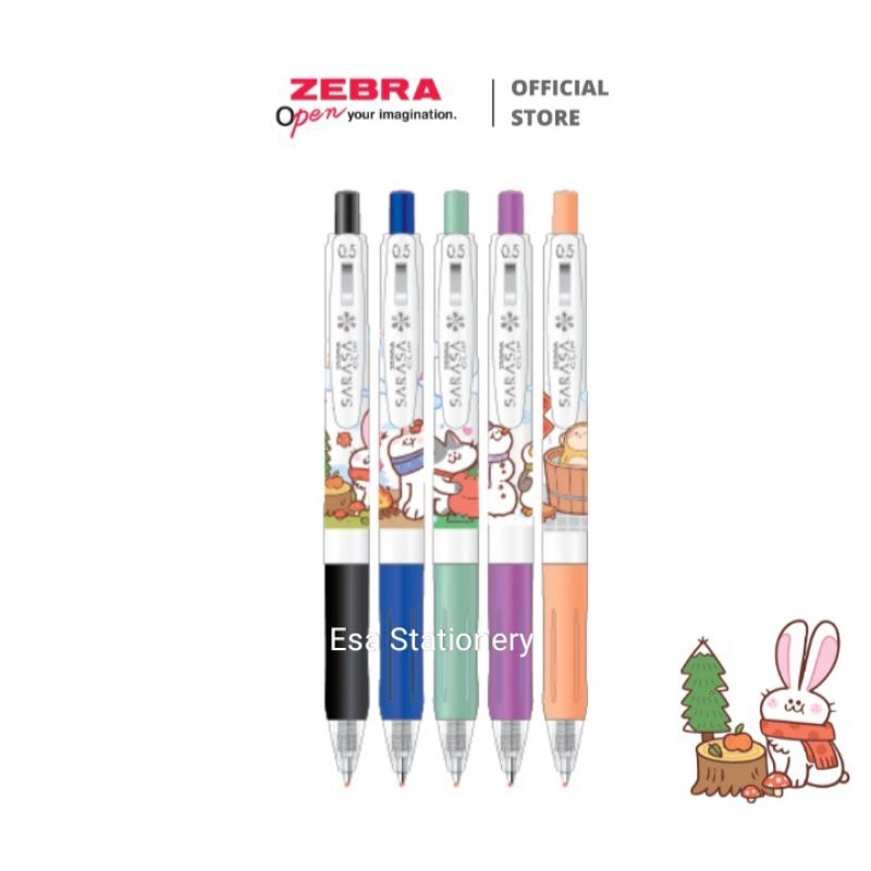 

Zebra Sarasa Pulpen Gel Winter Animal Series - Limited Edition