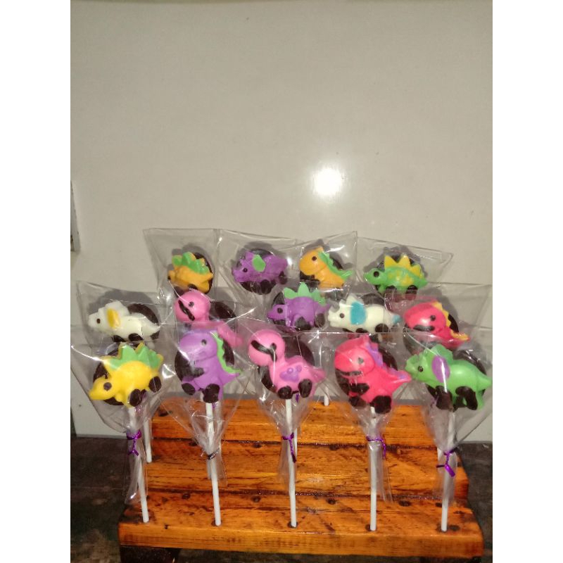 

coklat karakter lucu dinosaurus