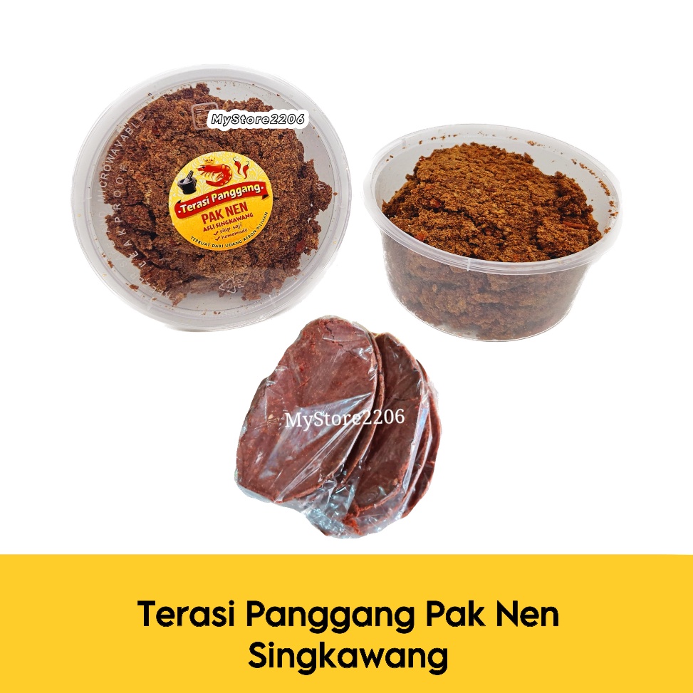 

SUPER DISKON Terasi Udang Panggang Matang ukuran kecil Bulacan Belacan Singkawang PAK NEN Kalimantan