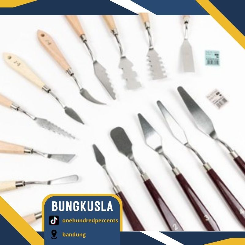 Bungkus.L.A - Pisau / Spatula Lukis / Palet / Tanah Liat / Dekorasi Kue / Artist Painting / Mixing P