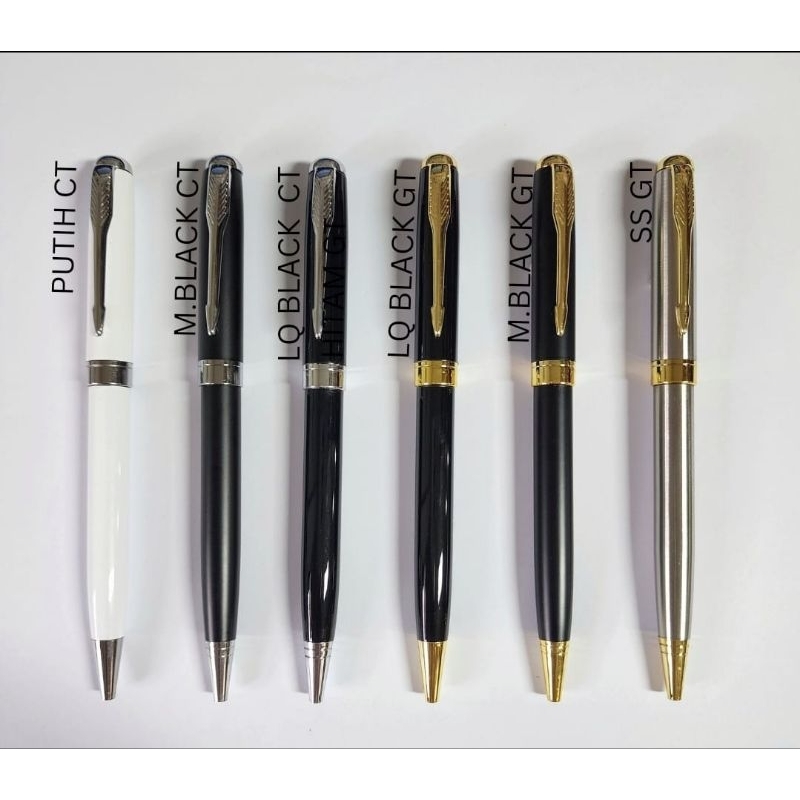 

Pulpen Model Sonnet Parker , Pen Promosi Bisa Grafir Laser Nama atau Logo
