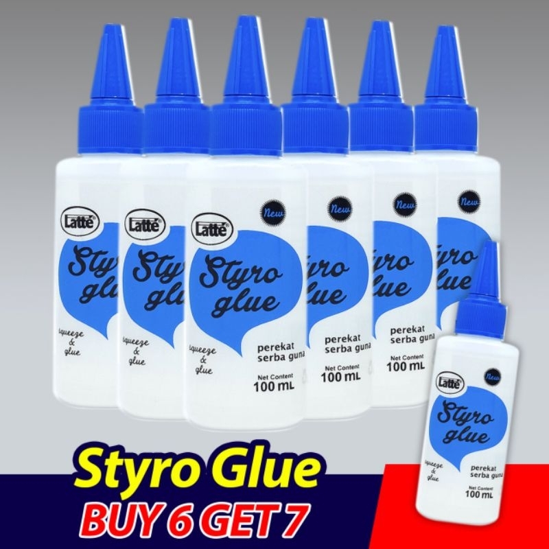 

latte styro glue 100ml lem styrofoam spt uhu joyko twist x7