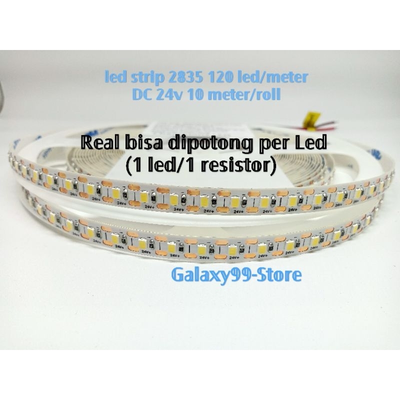 Lampu Led strip smd 2835 120 led /meter DC 24v 10 meter