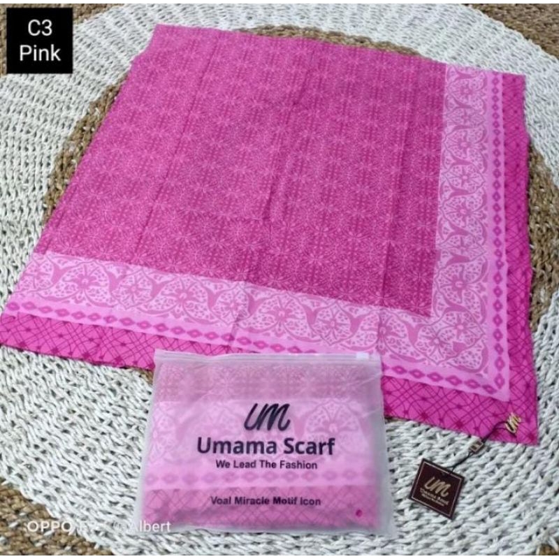 hijab segi empat ummama scarf motif