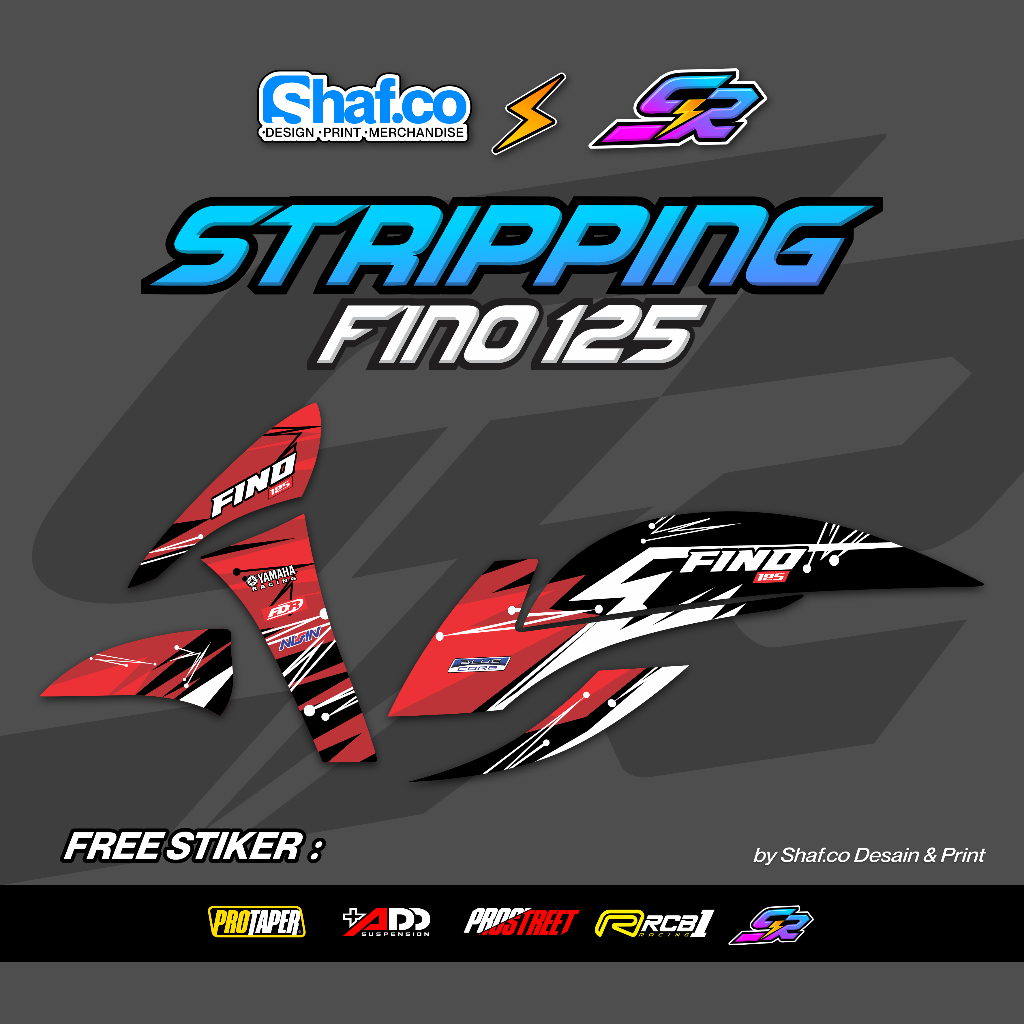 STICKER MOTOR FINO 125 / GRANDE TERBARU KEREN