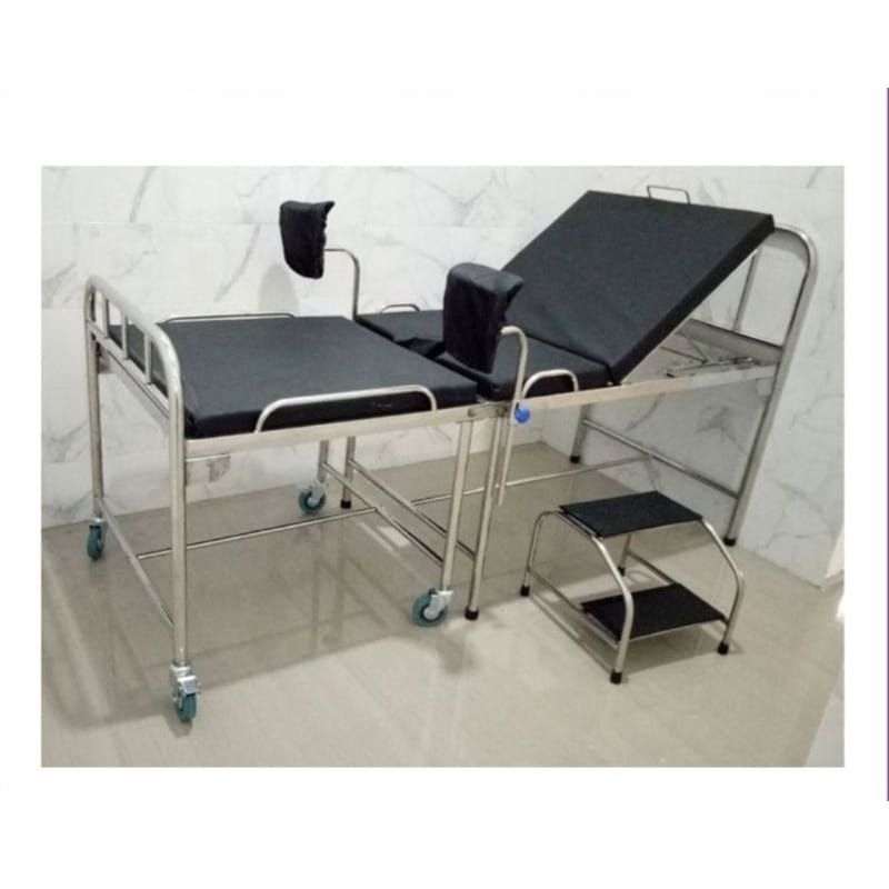Verlos Bed / Bed Partus / Bed Persalinan - Stainless