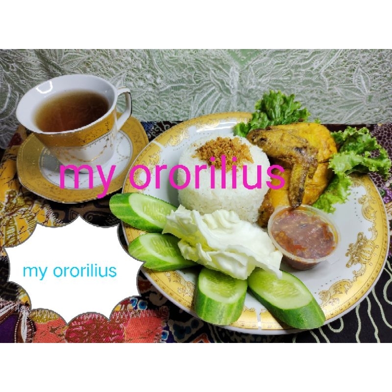 

katring paket ayam paha/dada goreng lengkap