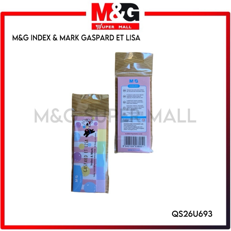 

M&G Index and Mark GASPARE ET LISA 40 Sheets x 6 Colors QS26U693
