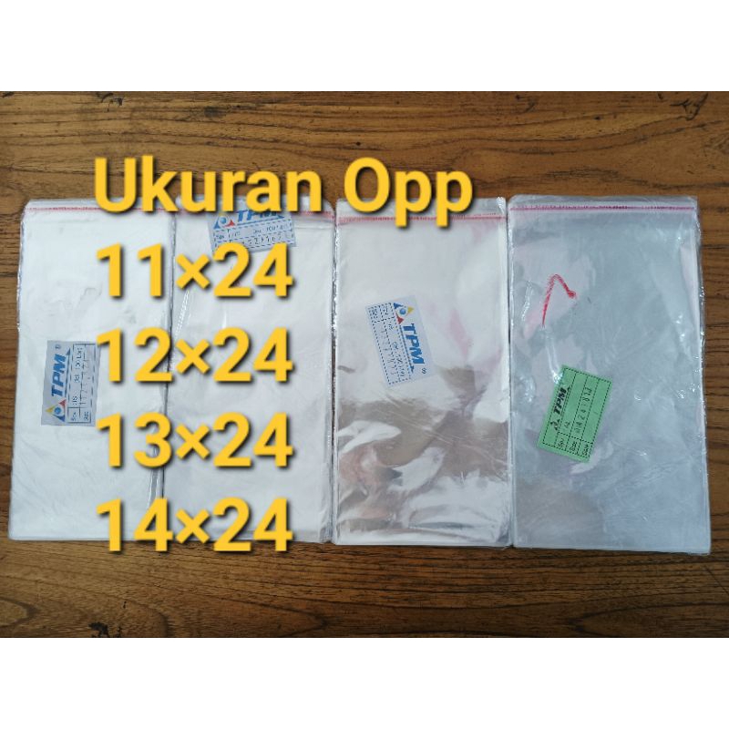 

Plastik Opp Undangan 11×24/12×24/13×24/14×24 isi 100 pcs