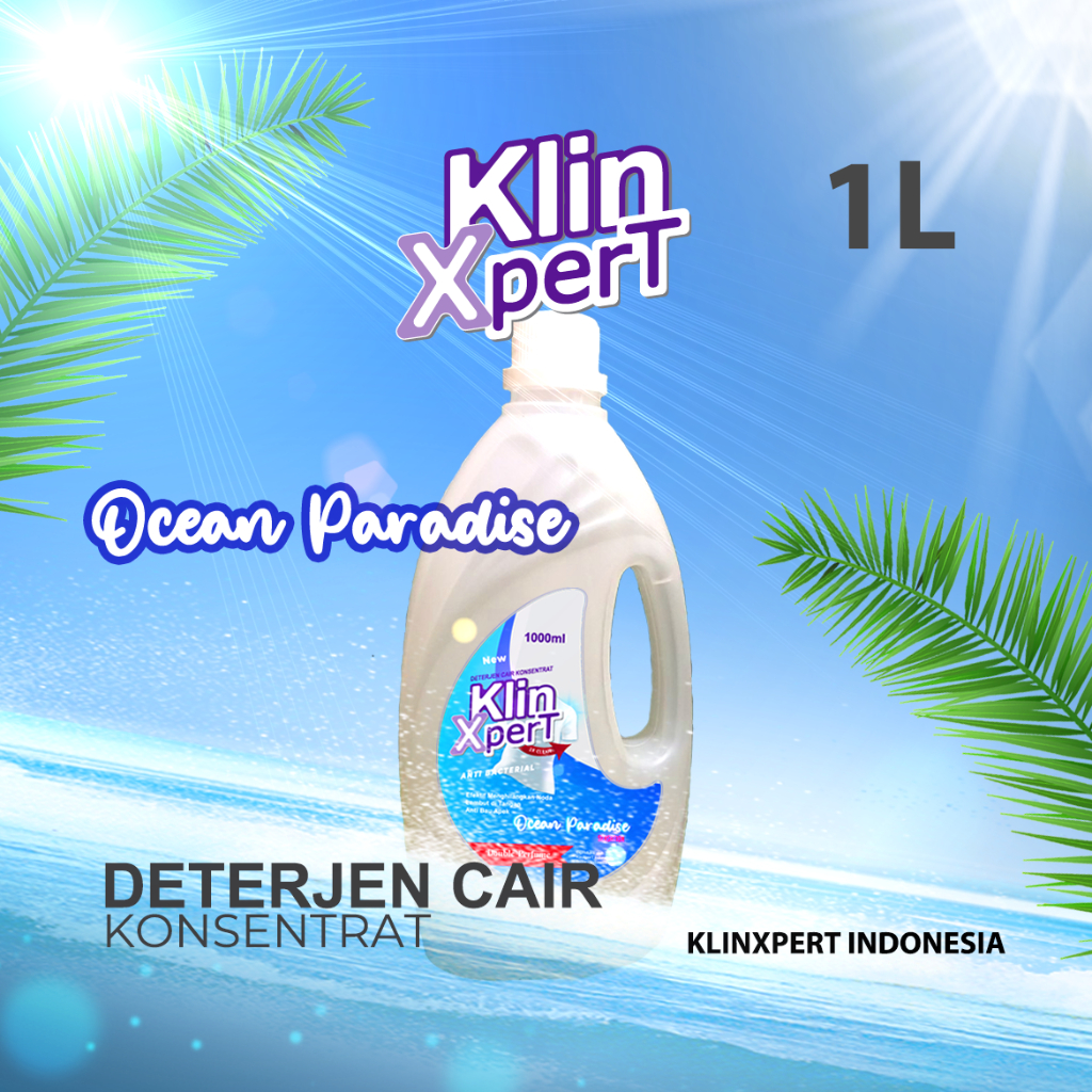 Deterjen Cair 1 Liter Ocean Paradise Botol