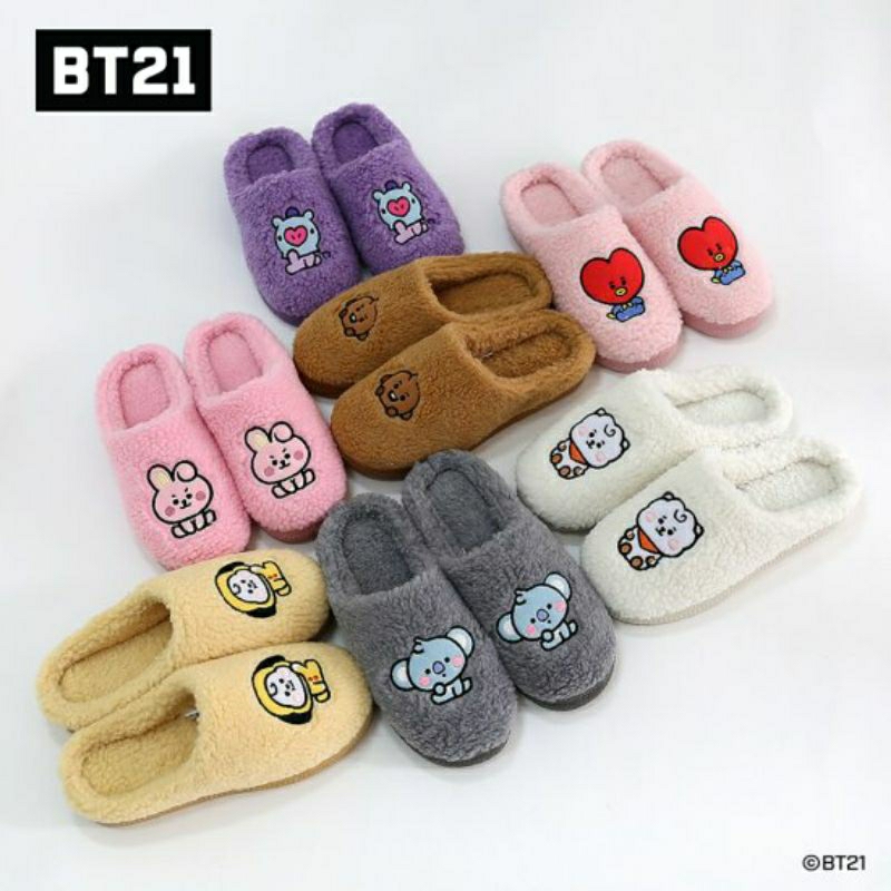(PO) OFFICIAL BIG SALE BTS #BT21 Indoor Slipper