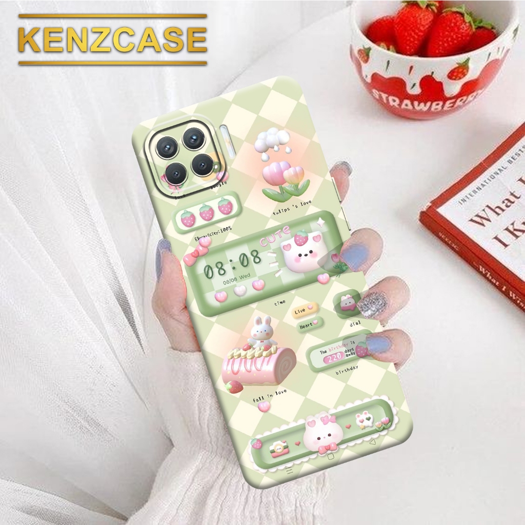 Soft case Hp OPPO RENO 4F- KENZCASE- Fashion Case Aesthetic - Silicon - Pelindung Belakang Handpone 