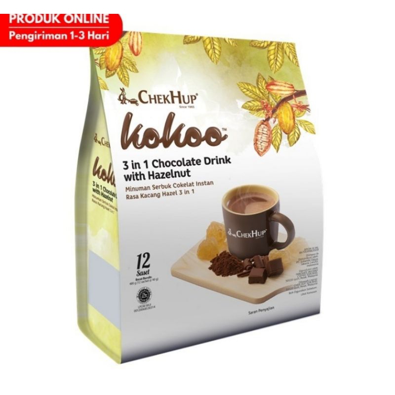 

Chek Hup Kokoo 3 in 1 Chocolate Drink Hazelnut 12 x 40 g