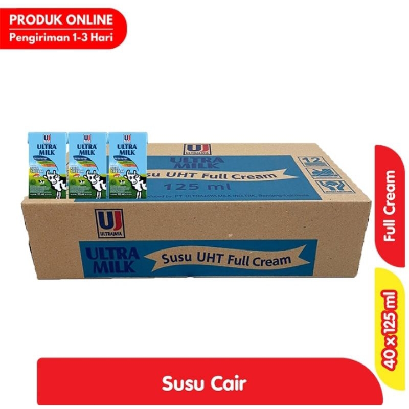 

ULTRA MILK Susu UHT Full Cream 40 x 125 ml