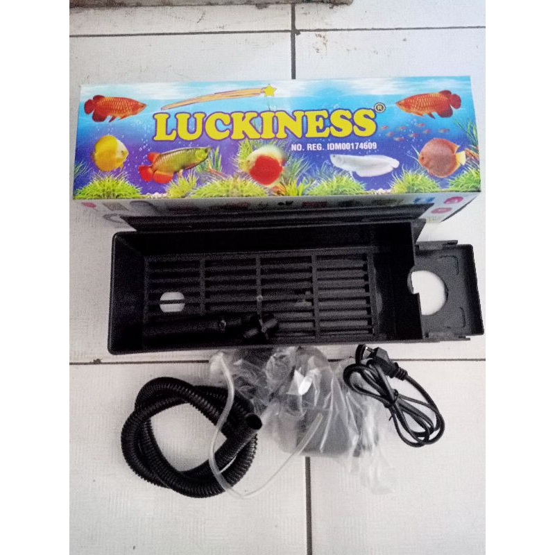luckines  box filter aquarium 1sett, Filter Box Aquarium Full Set ,Filter Aquarium Penjernih Air ,Fi