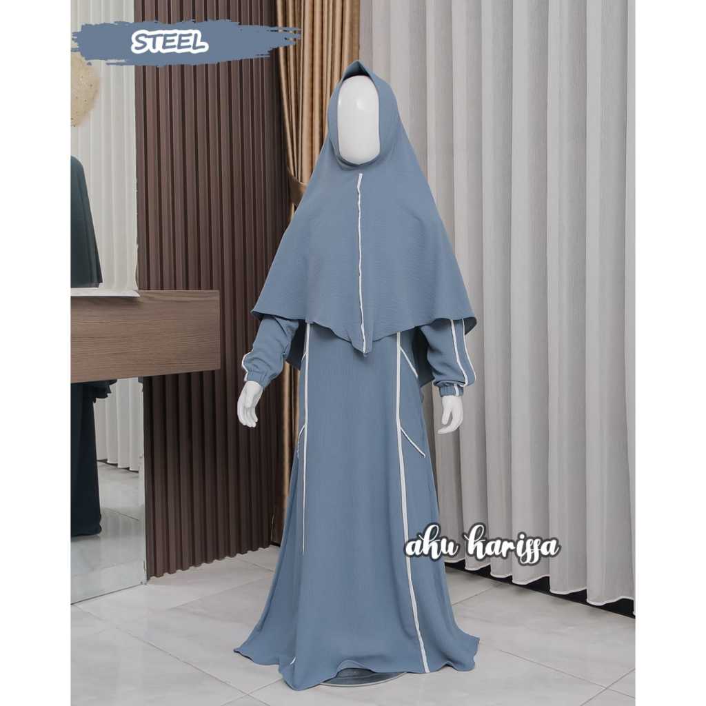 Gamis anak set Khimar NITA KAYLA & NADIRA ORI AKU KARISSA kids tanggung 5-12 tahun KIDS set baju mus