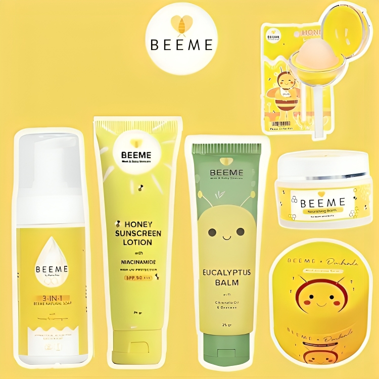Set Perawatan Kulit Ibu dan Anak: Balm, Sunscreen, Sabun, Lip Balm