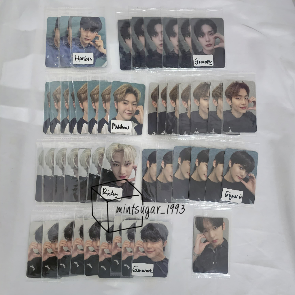 [ READY NEW OFFICIAL ] POB KTOWN4U ZEROBASEONE YOUTH IN THE SHADE / YITS PHOTOCARD PC ( hanbin yujin