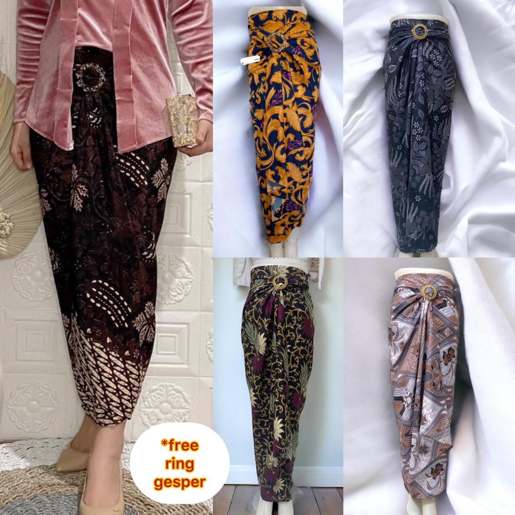 Rok Lilit Instan Satin Silk Premium Rok Lilit Polos Wrap Skirt Kain Lilit Satin Velvet Rok Panjang