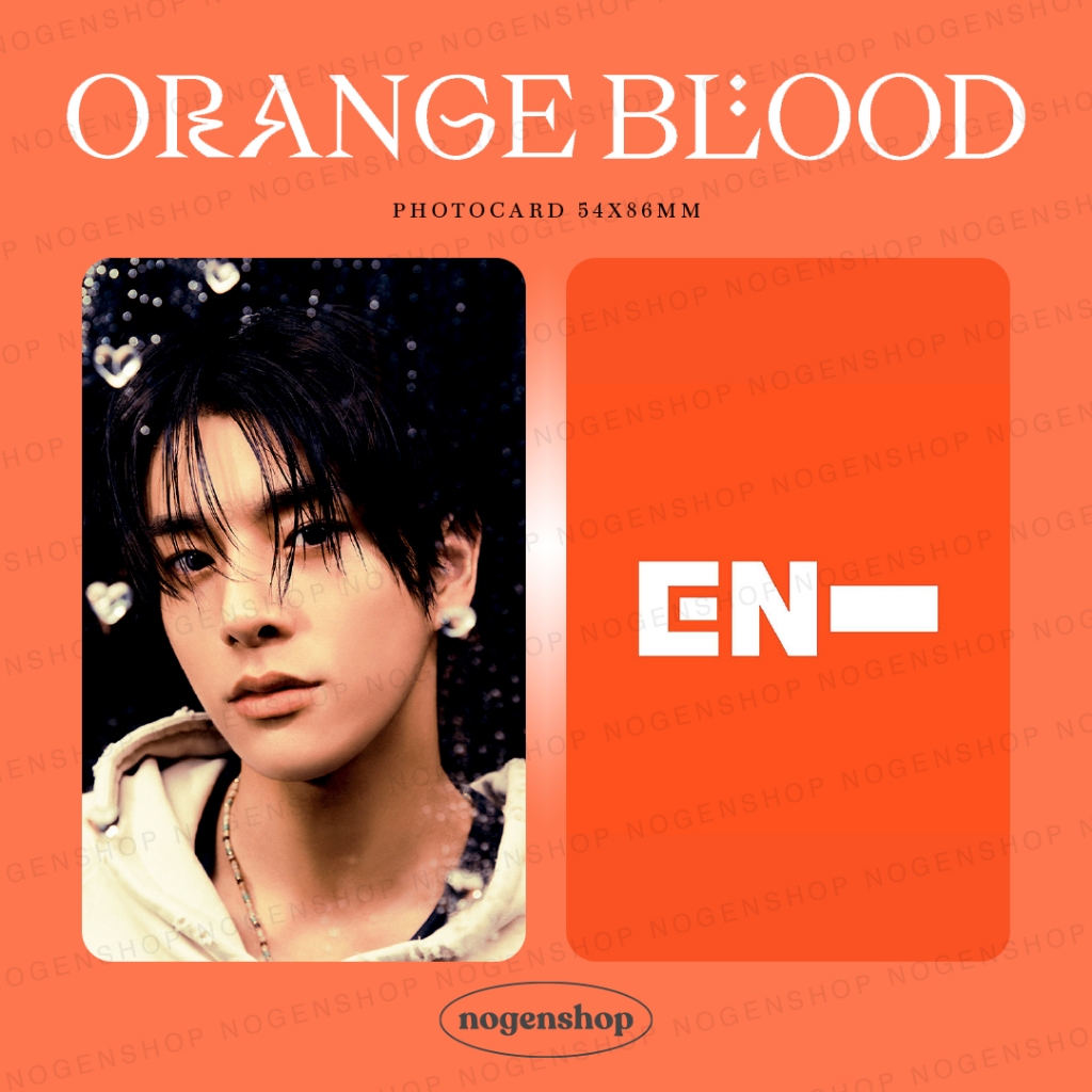 [UNOFFICIAL/FANMADE] PHOTOCARD PC ENHYPEN ORANGE BLOOD
