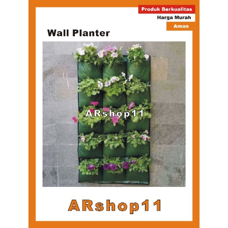 Wall Planter Bag , Planterbag Dinding , Pot Dinding , Pot Gantung