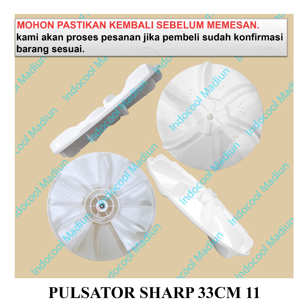PMCSH33 PUTARAN BALING-BALING MESIN CUCI/PULSATOR/PULSATOR  MESIN CUCI SHARP 33CM  GIGI11