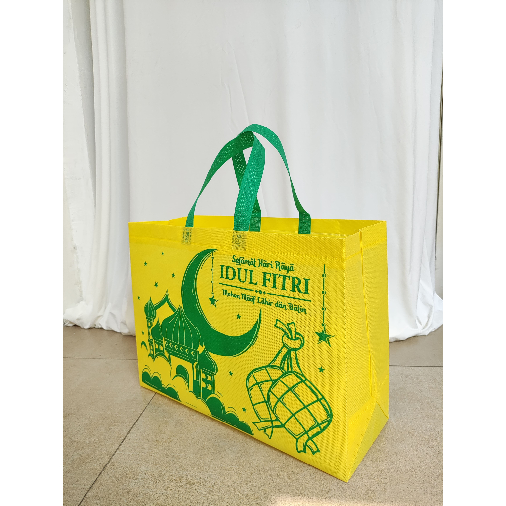 

Tas Parcel Lebaran Sablon Tas Hampers Lebaran Idul Fitri Goodie Bag Lebaran Tas Parcel Idul Fitri 31X40X15