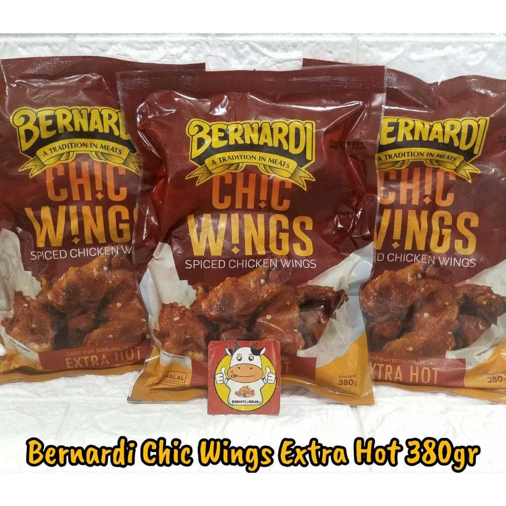 

BERNARDI CHIC WINGS EXTRA HOT 380GR-FROZEN FOOD-BRONTZ JOGJA